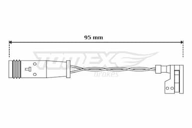 Indikators, Bremžu uzliku nodilums TOMEX Brakes TX 30-66 1