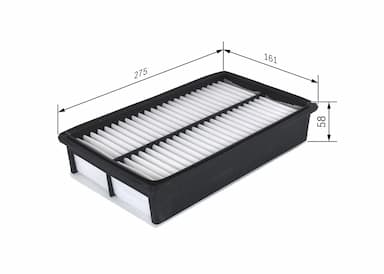 Gaisa filtrs BOSCH F 026 400 444 5