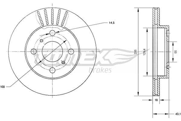 Bremžu diski TOMEX Brakes TX 70-97 1