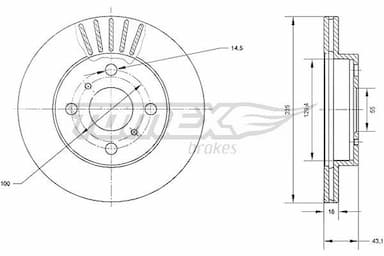 Bremžu diski TOMEX Brakes TX 70-97 1