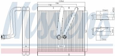 Iztvaikotājs, Gaisa kondicionēšanas sistēma NISSENS 92321 5