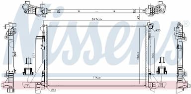 Radiators, Motora dzesēšanas sistēma NISSENS 606411 1