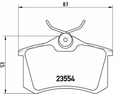 Bremžu uzliku kompl., Disku bremzes BREMBO P 85 017 1