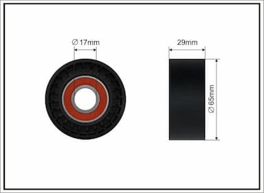 Spriegotājrullītis, Ķīļrievu siksna CAFFARO 13-00 1