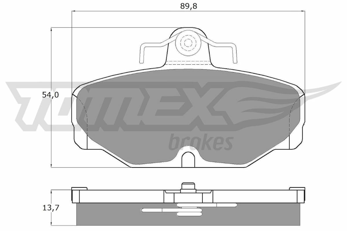 Bremžu uzliku kompl., Disku bremzes TOMEX Brakes TX 10-67 1