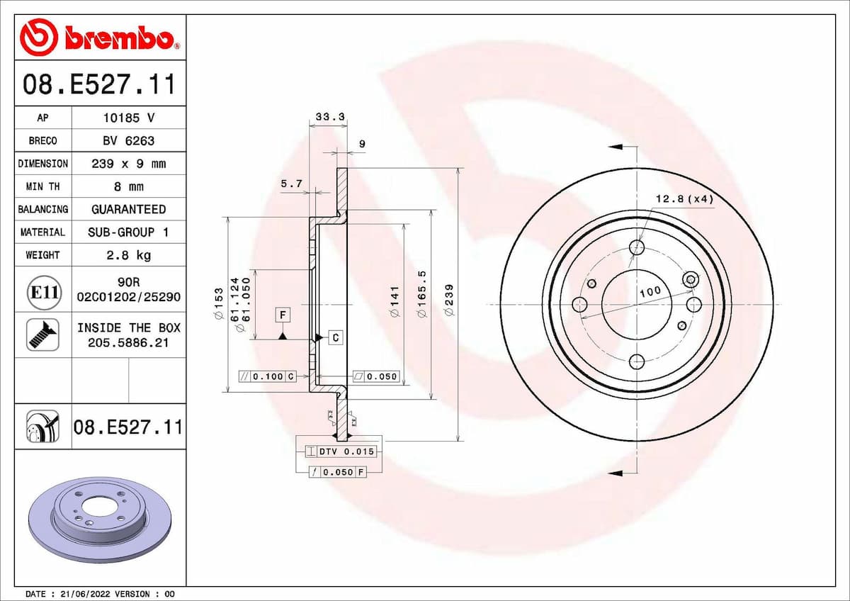 Bremžu diski BREMBO 09.N236.2X 1