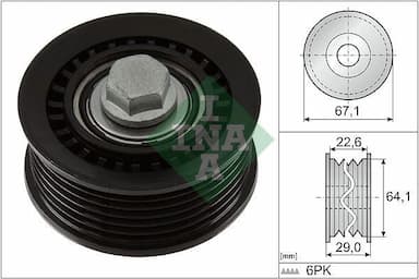 Parazīt-/Vadrullītis, Ķīļrievu siksna Schaeffler INA 532 1076 10 1