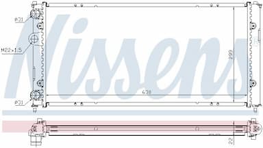 Radiators, Motora dzesēšanas sistēma NISSENS 673001 5