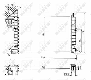 Radiators, Motora dzesēšanas sistēma NRF 50559 4