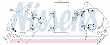 Eļļas radiators, Automātiskā pārnesumkārba NISSENS 91291 6