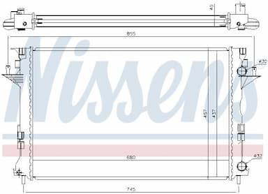 Radiators, Motora dzesēšanas sistēma NISSENS 63771 5