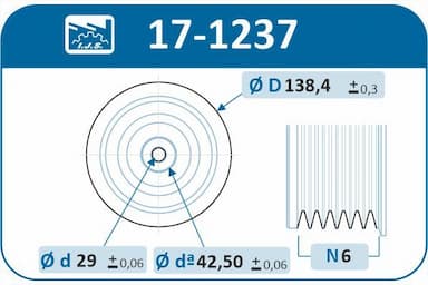 Piedziņas skriemelis, Kloķvārpsta IJS GROUP 17-1237 2