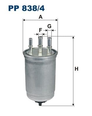 Degvielas filtrs FILTRON PP 838/4 1