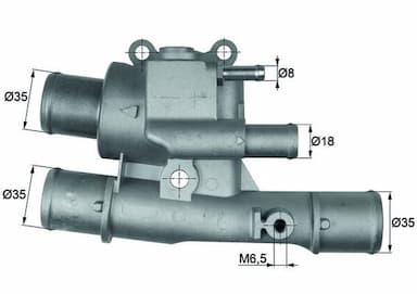 Termostats, Dzesēšanas šķidrums MAHLE TI 123 88 1