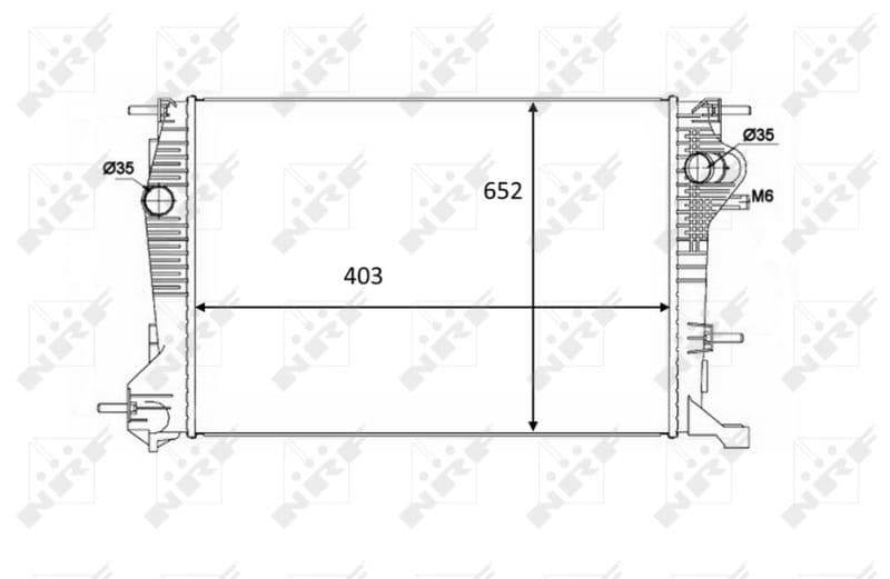 Radiators, Motora dzesēšanas sistēma NRF 58488 1