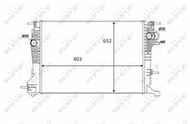 Radiators, Motora dzesēšanas sistēma NRF 58488 1