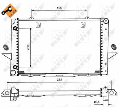 Radiators, Motora dzesēšanas sistēma NRF 519509 4