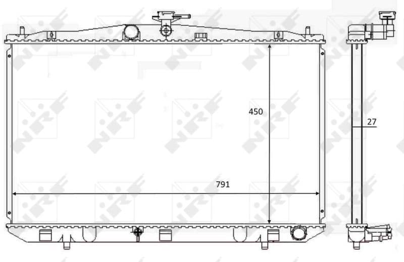 Radiators, Motora dzesēšanas sistēma NRF 59081 1