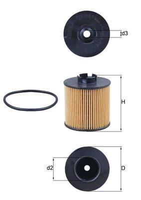 Eļļas filtrs KNECHT OX 341D 1