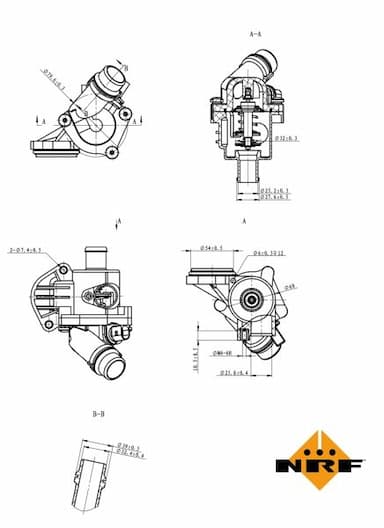 Termostats, Dzesēšanas šķidrums NRF 725028 5