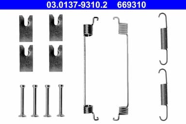 Piederumu komplekts, Bremžu loki ATE 03.0137-9310.2 1