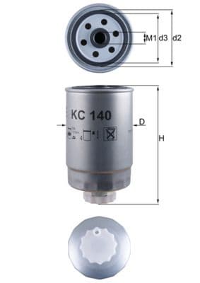 Degvielas filtrs KNECHT KC 140 1