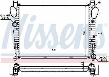 Radiators, Motora dzesēšanas sistēma NISSENS 62547A 6