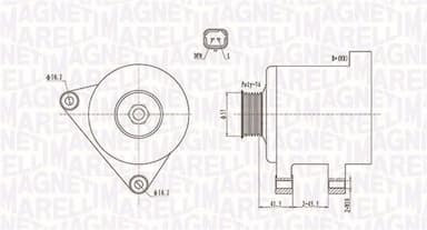 Ģenerators MAGNETI MARELLI 063731741010 1