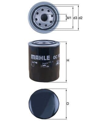 Eļļas filtrs MAHLE OC 105 1