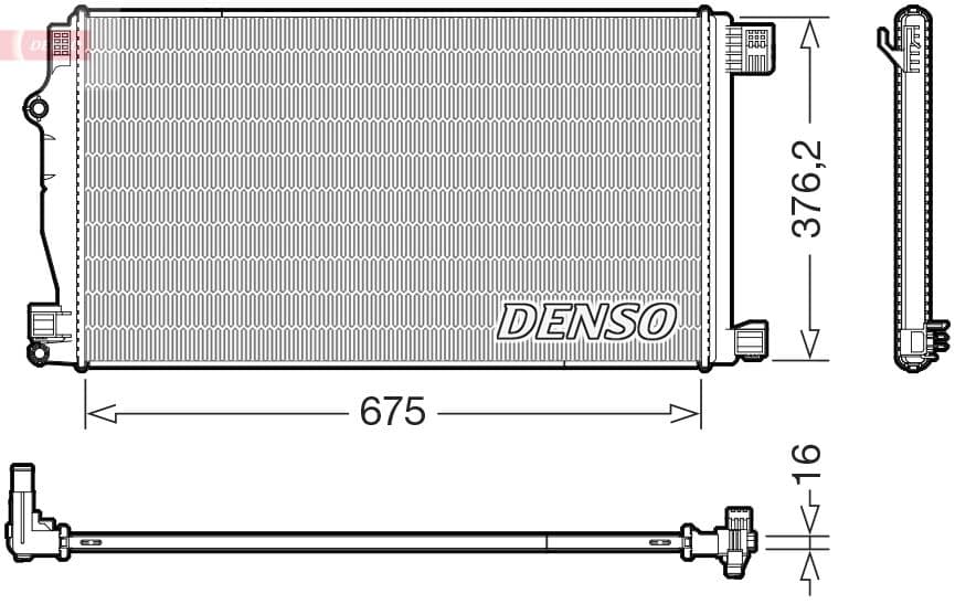 Radiators, Motora dzesēšanas sistēma DENSO DRM50147 1