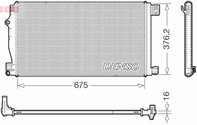 Radiators, Motora dzesēšanas sistēma DENSO DRM50147 1