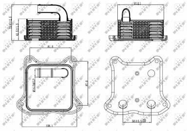 Eļļas radiators, Motoreļļa NRF 31260 5