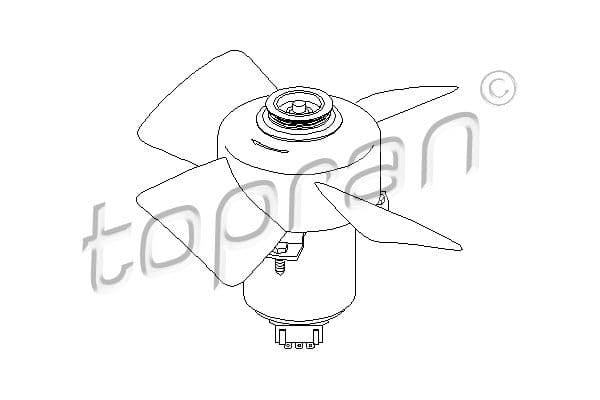 Ventilators, Motora dzesēšanas sistēma TOPRAN 107 708 1