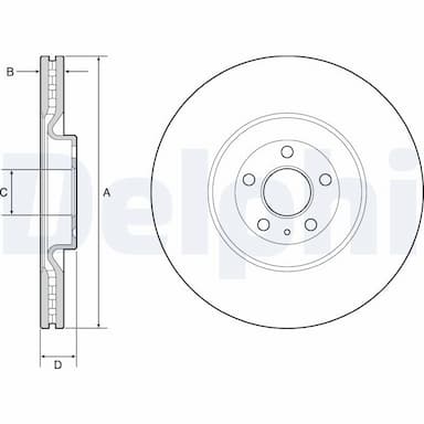 Bremžu diski DELPHI BG9233C 1