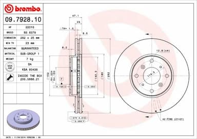 Bremžu diski BREMBO 09.7928.10 1