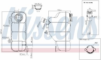 Kompensācijas tvertne, Dzesēšanas šķidrums NISSENS 996193 6