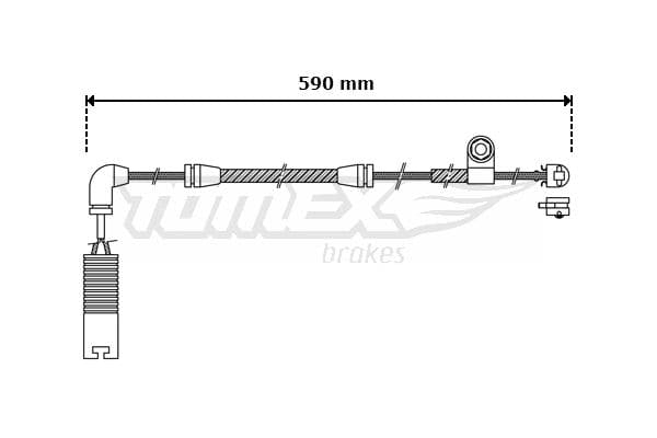 Indikators, Bremžu uzliku nodilums TOMEX Brakes TX 30-37 1