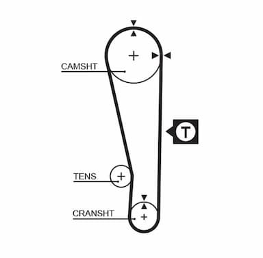 Zobsiksnas komplekts GATES K015274XS 2