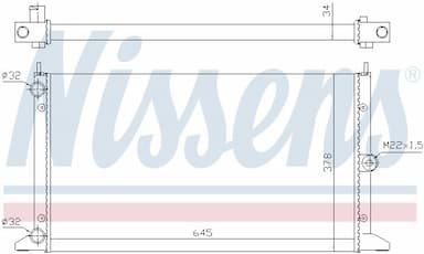 Radiators, Motora dzesēšanas sistēma NISSENS 67305 5