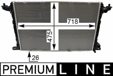 Radiators, Motora dzesēšanas sistēma MAHLE CR 2179 000P 1