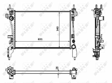 Radiators, Motora dzesēšanas sistēma NRF 53934 1