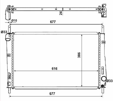 Radiators, Motora dzesēšanas sistēma NRF 58272 5