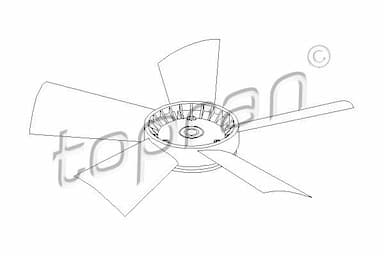 Ventilatora darba rats, Motora dzesēšanas sistēma TOPRAN 401 191 1