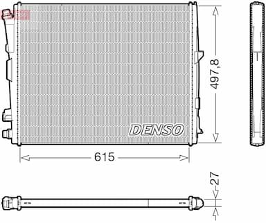 Radiators, Motora dzesēšanas sistēma DENSO DRM05123 1