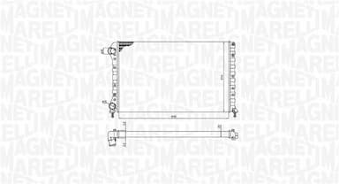 Radiators, Motora dzesēšanas sistēma MAGNETI MARELLI 350213194400 2