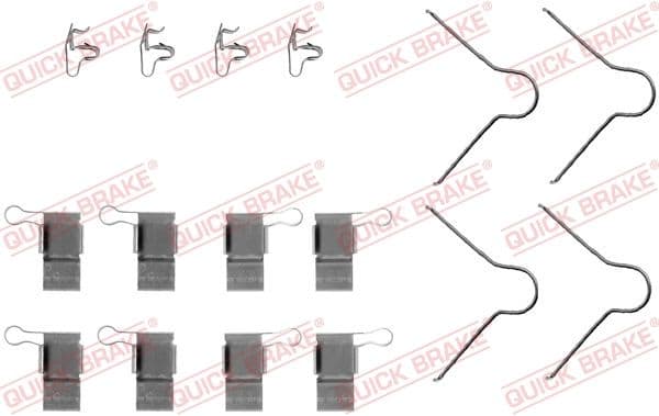 Piederumu komplekts, Disku bremžu uzlikas QUICK BRAKE 109-1089 1