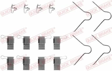 Piederumu komplekts, Disku bremžu uzlikas QUICK BRAKE 109-1089 1