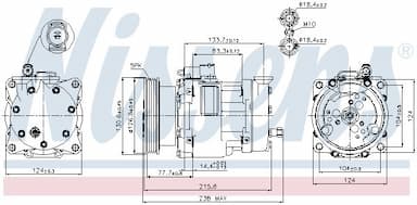 Kompresors, Gaisa kond. sistēma NISSENS 89187 9