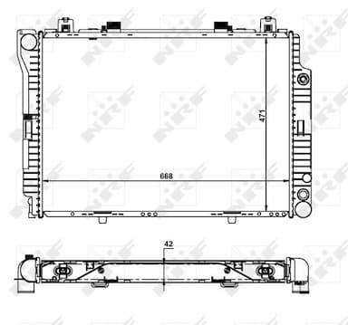 Radiators, Motora dzesēšanas sistēma NRF 55316 1