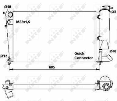 Radiators, Motora dzesēšanas sistēma NRF 58923 4